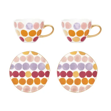 Chávena Good Morning Cappuccinokopp com pires 4 peças - Prickig - URBAN NATURE CULTURE