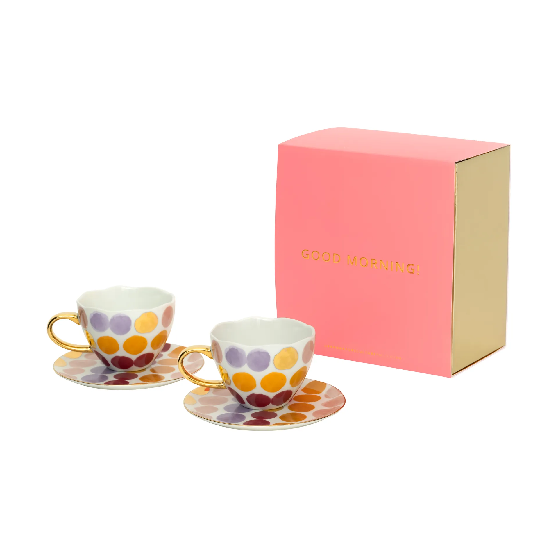 Chávena Good Morning Cappuccinokopp com pires 4 peças, Prickig URBAN NATURE CULTURE