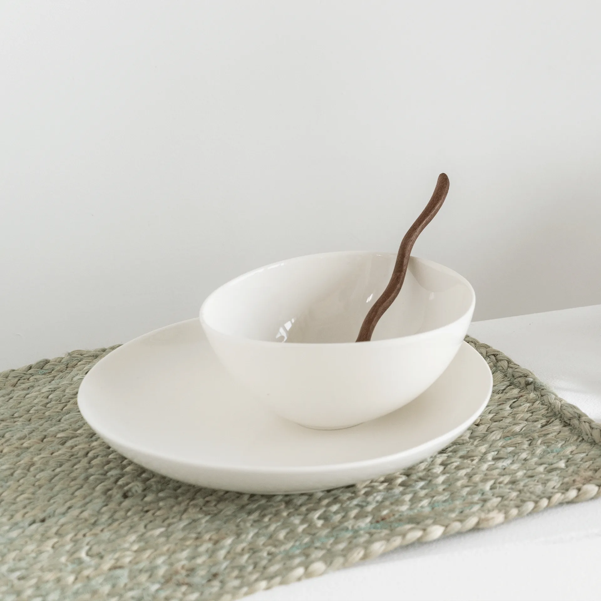 Individual de mesa UNC em juta 33x45 cm, Spray green URBAN NATURE CULTURE