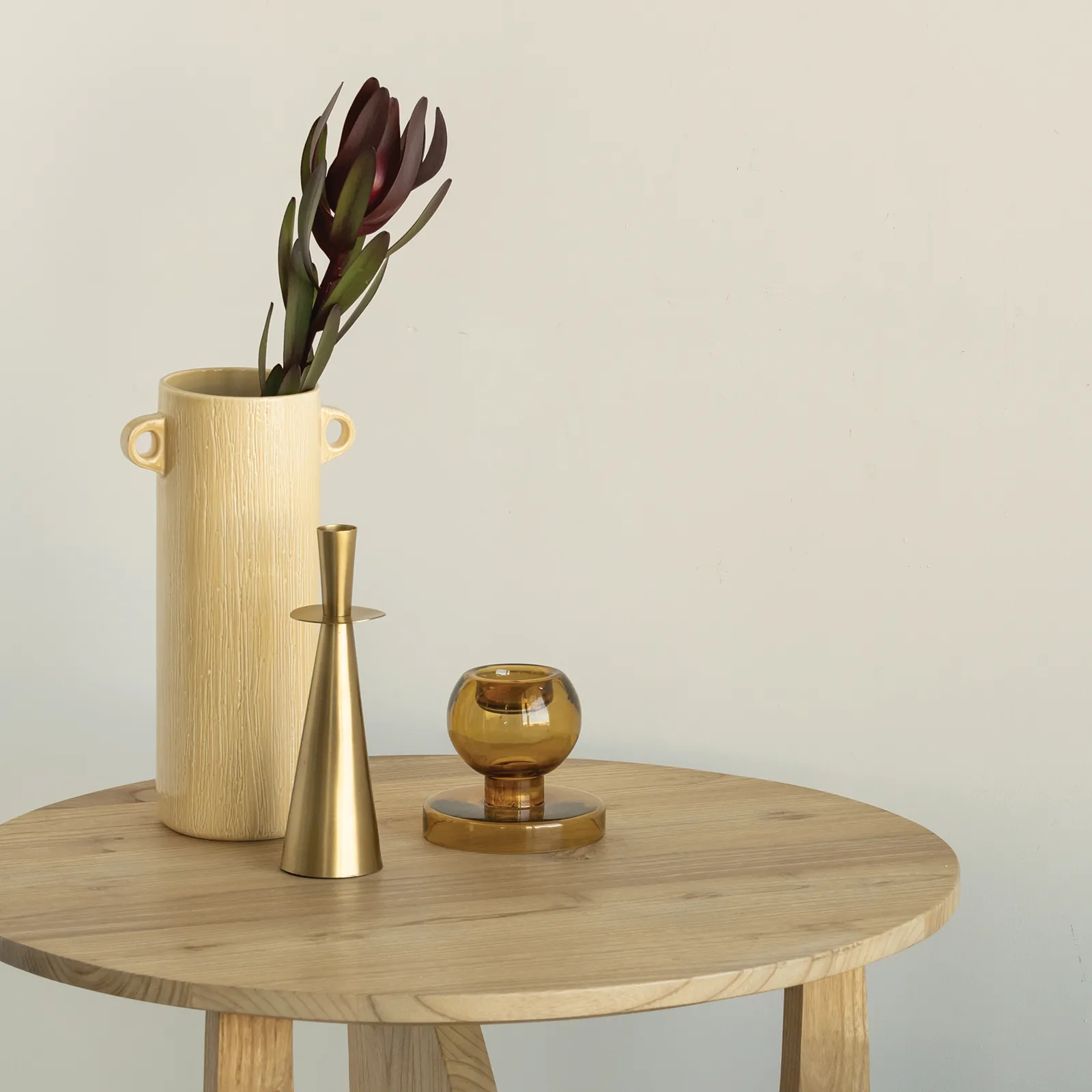 Lanterna/suporte de velas Both Sides Ø11 cm, Madeira trush URBAN NATURE CULTURE