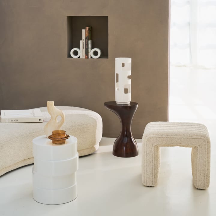 Lyne puff 46x35x38 cm, Off white URBAN NATURE CULTURE