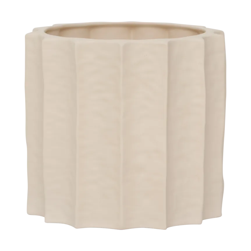 Pote de flores Scallop, Natural URBAN NATURE CULTURE