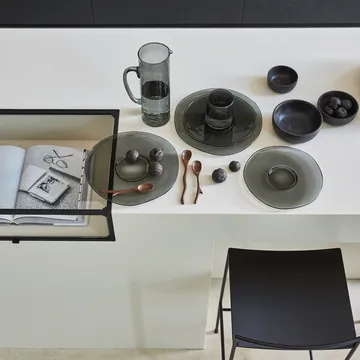 Prato vidro reciclado UNC Ø28 cm - Ebony - URBAN NATURE CULTURE