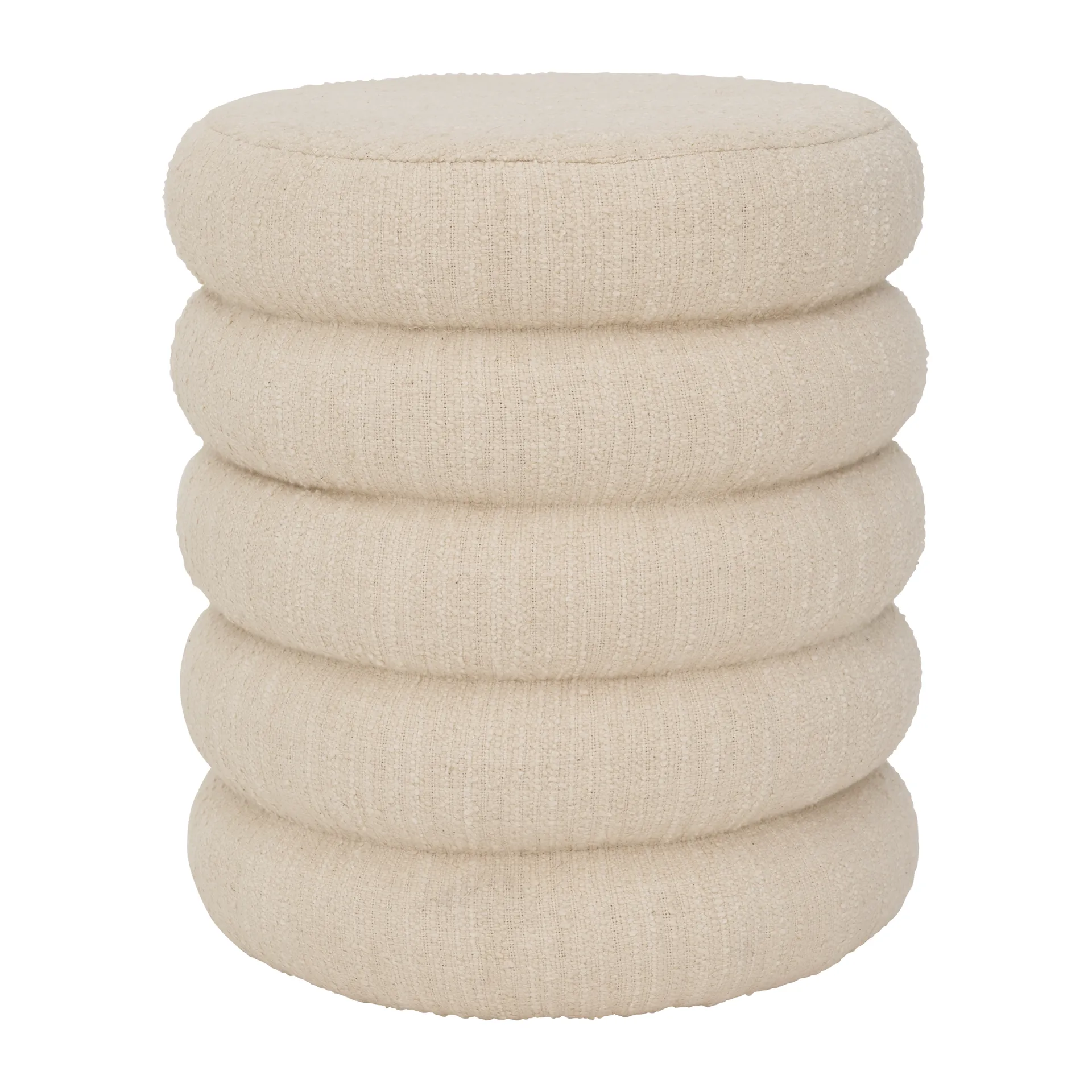 Puff Andria Ø39 cm, Off-white  URBAN NATURE CULTURE