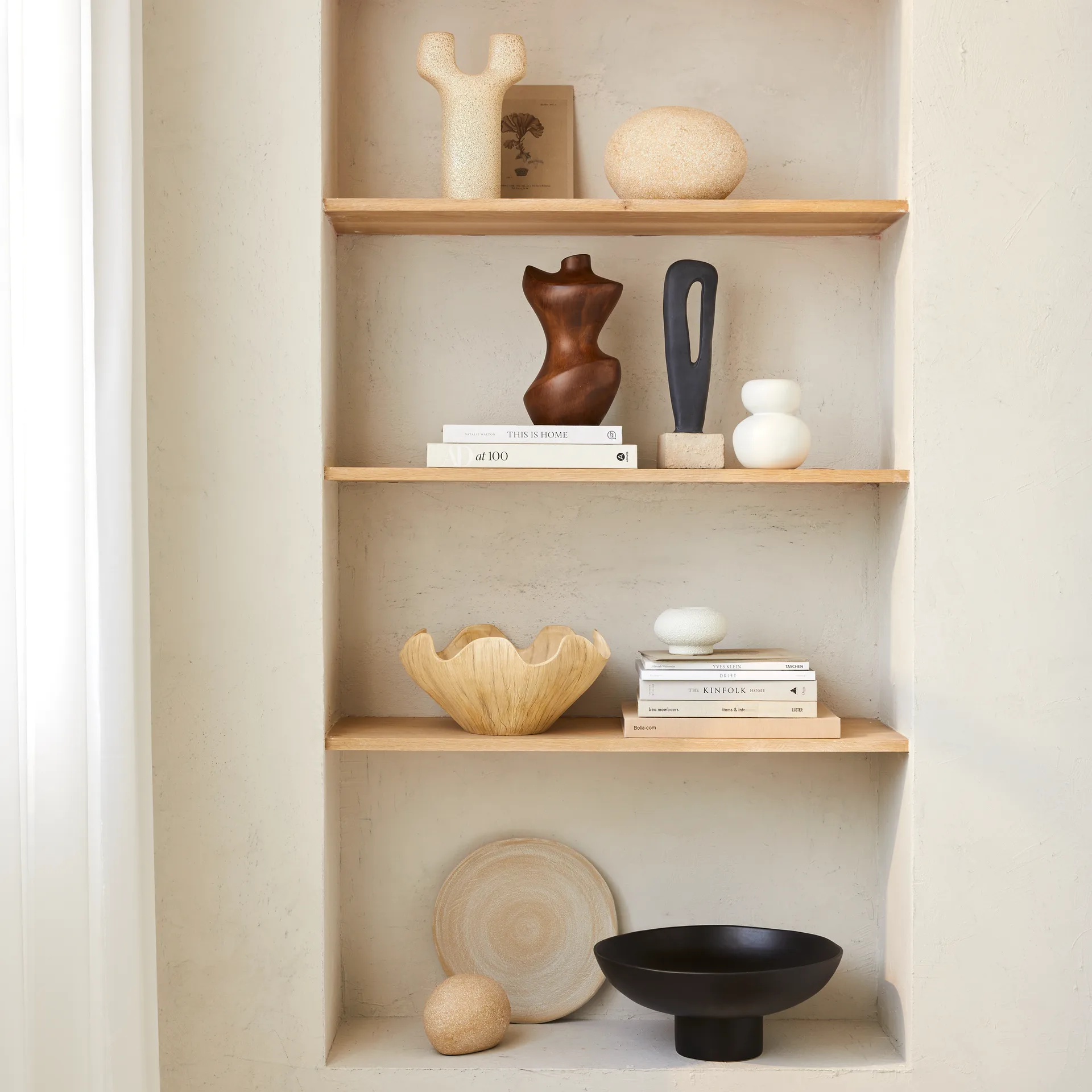 Tigela decorativa Hera Ø35 cm, Natural  URBAN NATURE CULTURE