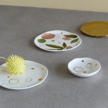 Travessa Good Morning 10x10,5 cm dourado - circle gold - URBAN NATURE CULTURE