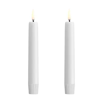 Velas altas brancas LED Uyuni, conjunto de 2 - Ø2,3x16,4 cm - Uyuni Lighting