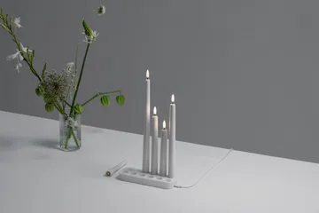 Velas altas brancas LED Uyuni, conjunto de 2 - Ø2,3x25,2 cm - Uyuni Lighting