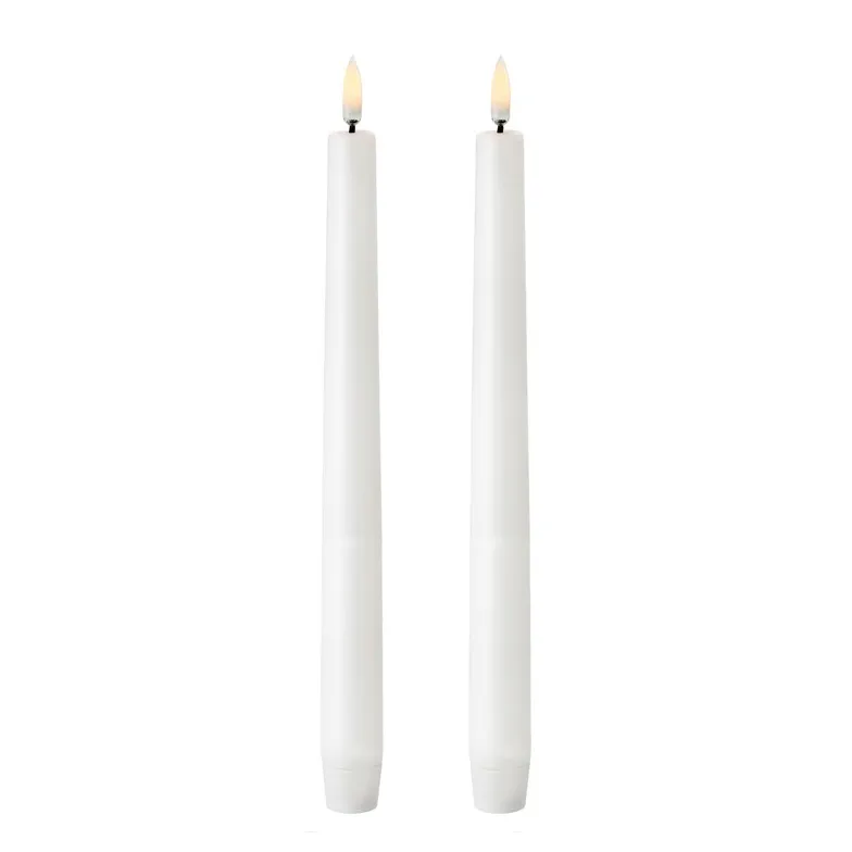 Velas altas brancas LED Uyuni, conjunto de 2, 28 cm Uyuni Lighting
