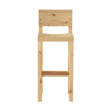 001 Bar Stool banco de bar - Pinho encerado a óleo fosco, 75 cm - Vaarnii