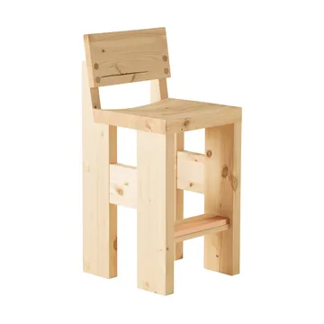 001 Bar Stool banco de bar - Pinho encerado a óleo mate, 65 cm - Vaarnii