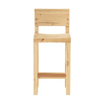 001 Bar Stool banco de bar - Pinho encerado a óleo mate, 65 cm - Vaarnii