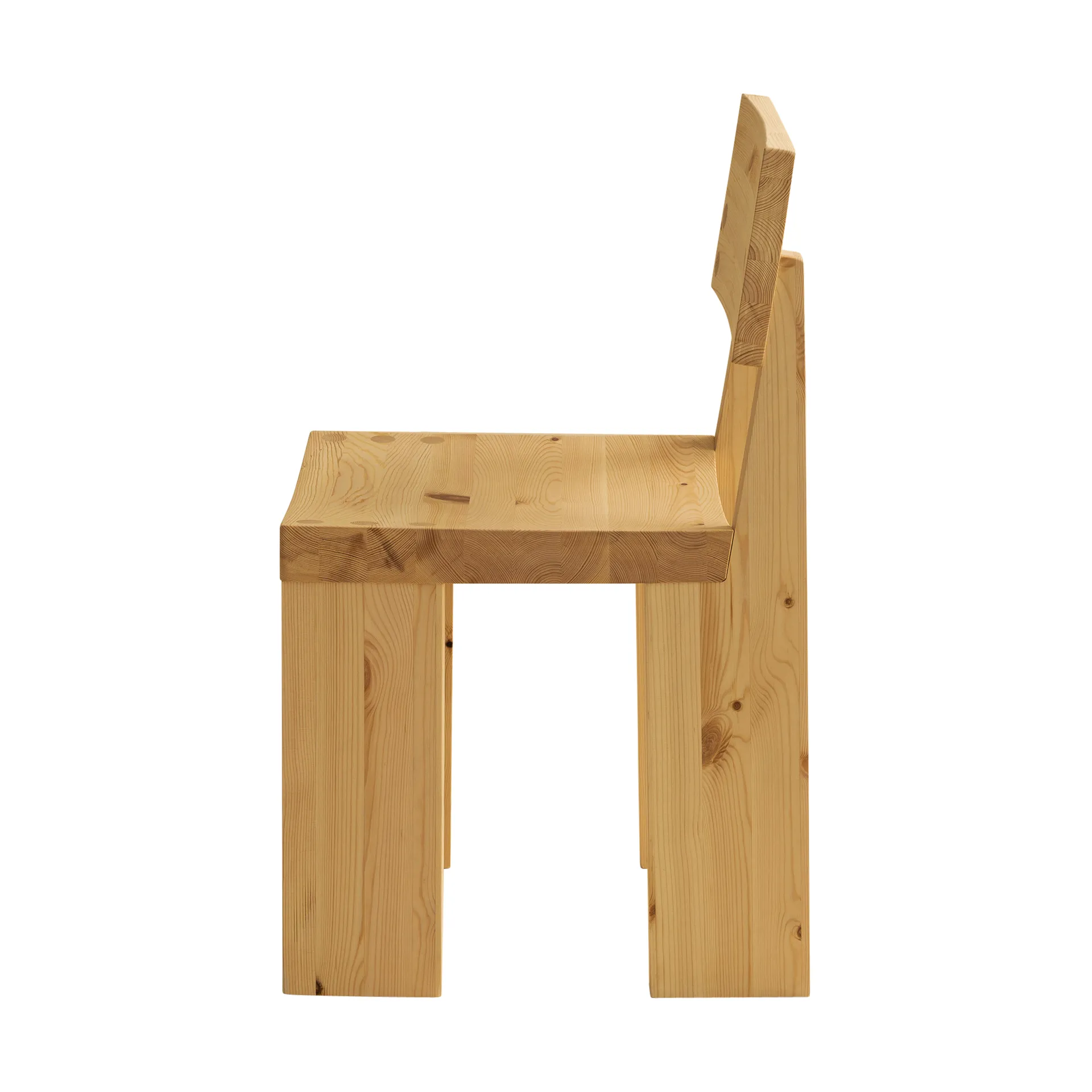 001 Dining Chair cadeira, Pinho oleado fosco Vaarnii