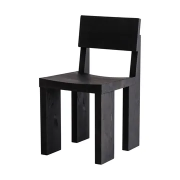 001 Dining Chair cadeira - Pinho tingido de preto - Vaarnii