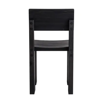 001 Dining Chair cadeira - Pinho tingido de preto - Vaarnii