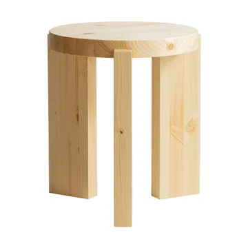 001 Stool banco - Pinho oleado mate, Ø40x44 cm - Vaarnii