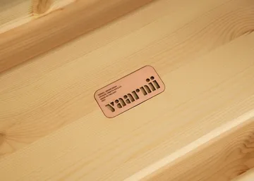 002 Ast Stool banco - Pinho encerado a óleo mate, 55x26x45 cm - Vaarnii