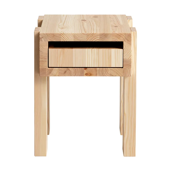 003 Stilts Side Table mesa lateral - Pinho com óleo e cera matte 40x36x45 cm - Vaarnii