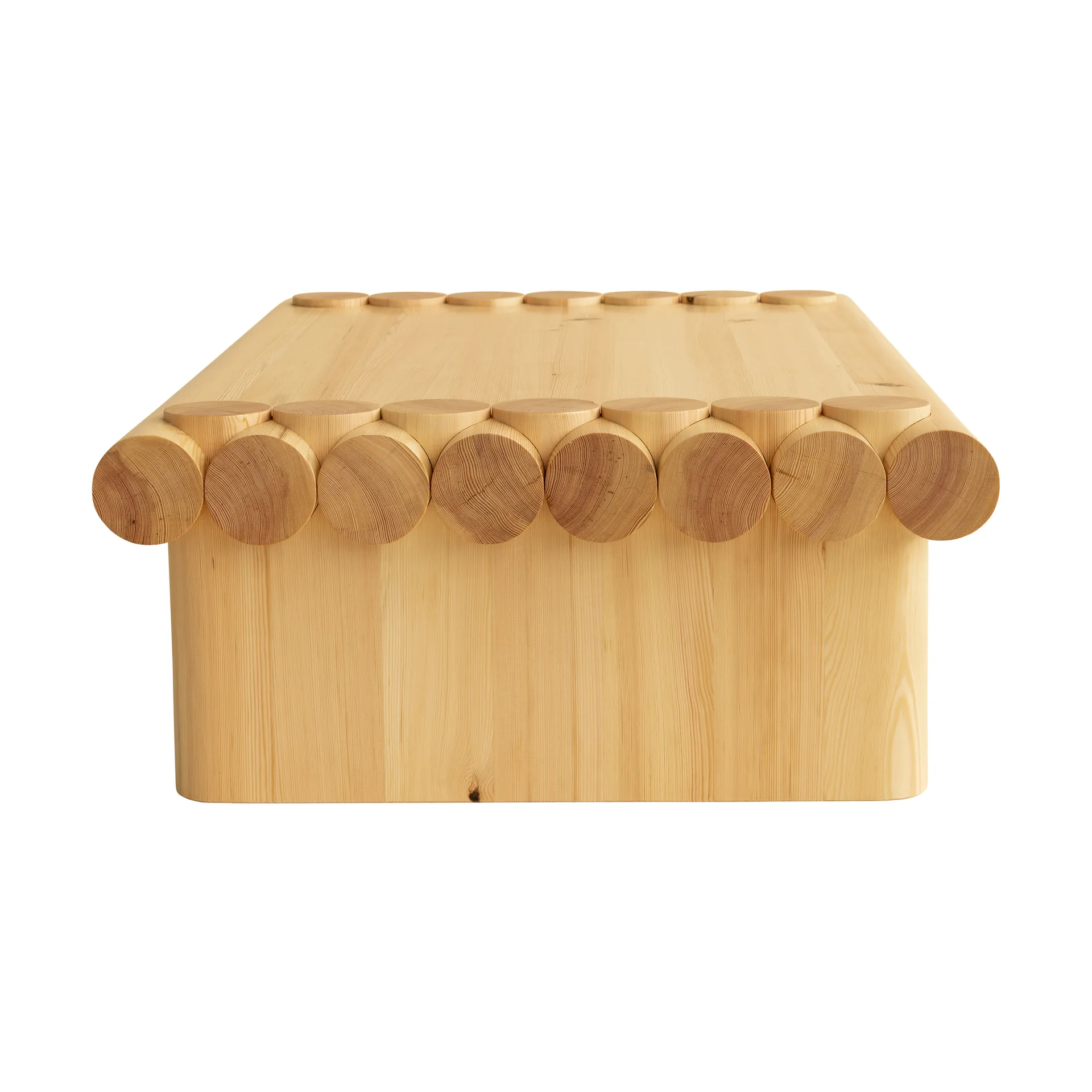 004 Coffee Table mesa de centro, Pinho encerado a óleo fosco, 120x80x35 cm Vaarnii