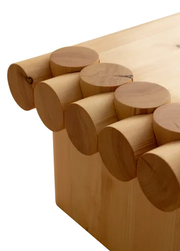 004 Coffee Table mesa de centro - Pinho encerado a óleo fosco, 120x80x35 cm - Vaarnii