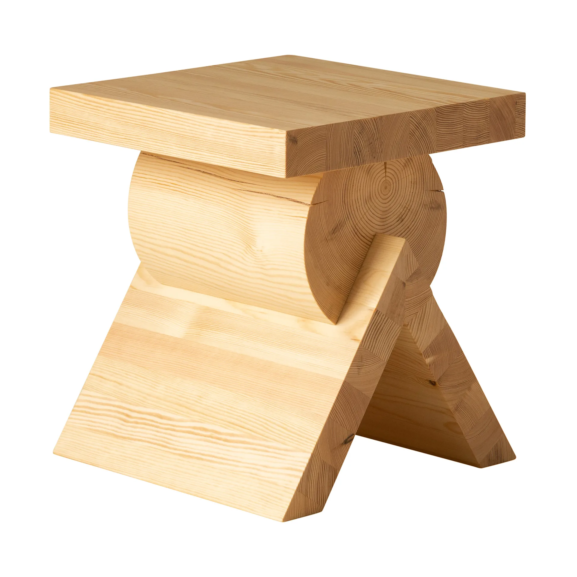 006 AA Side Table mesa auxiliar, Pinho encerado a óleo mate, 40x40x45 cm Vaarnii