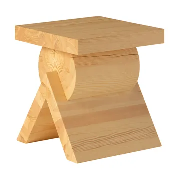 006 AA Side Table mesa auxiliar - Pinho encerado a óleo mate, 40x40x45 cm - Vaarnii