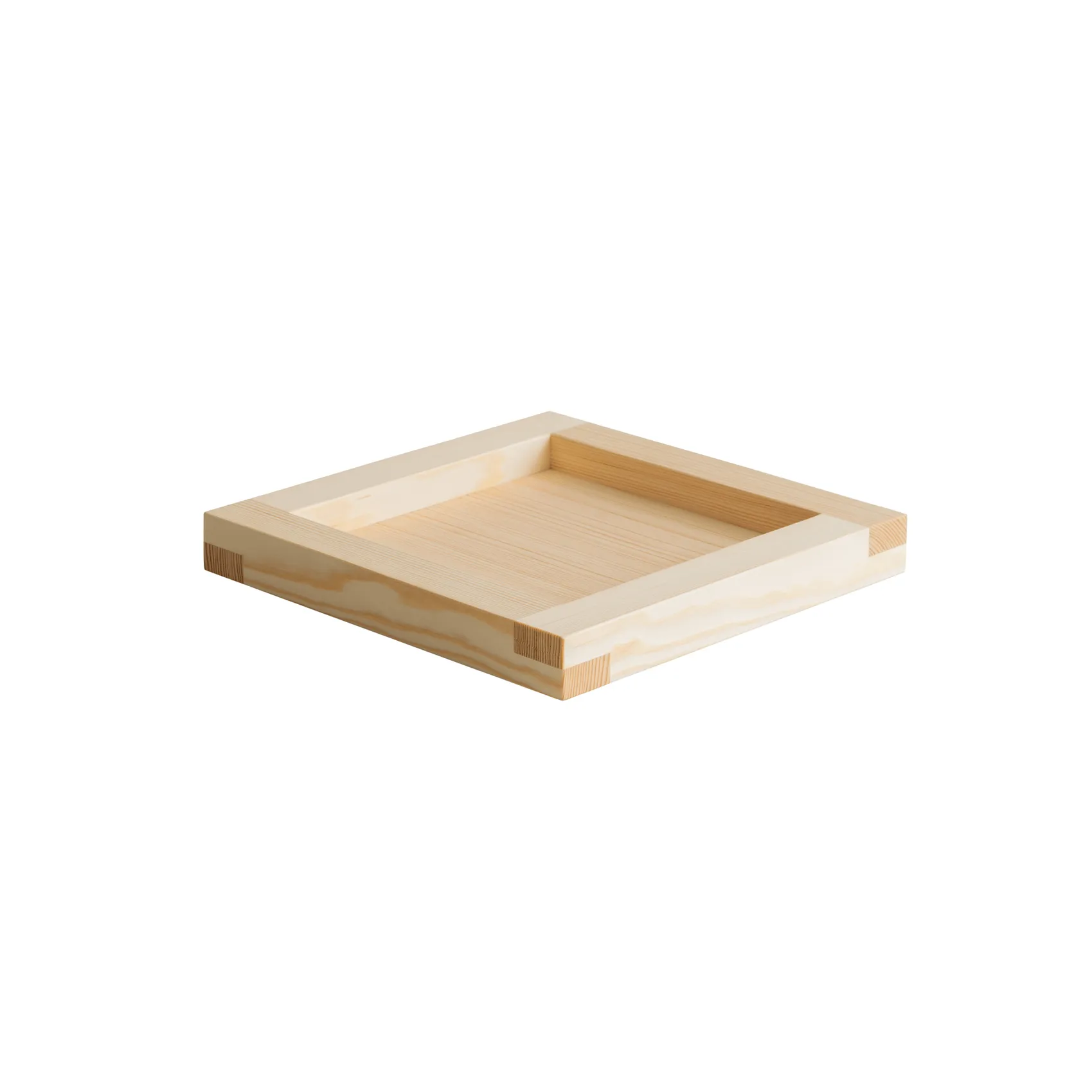 009 Tray tabuleiro, Pinho encerado a óleo, 33x33x6 cm Vaarnii
