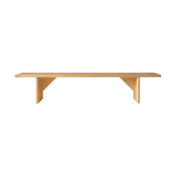 012 Kolmio Bench banco - Pinho encerado a óleo mate, 227x42x45 cm - Vaarnii