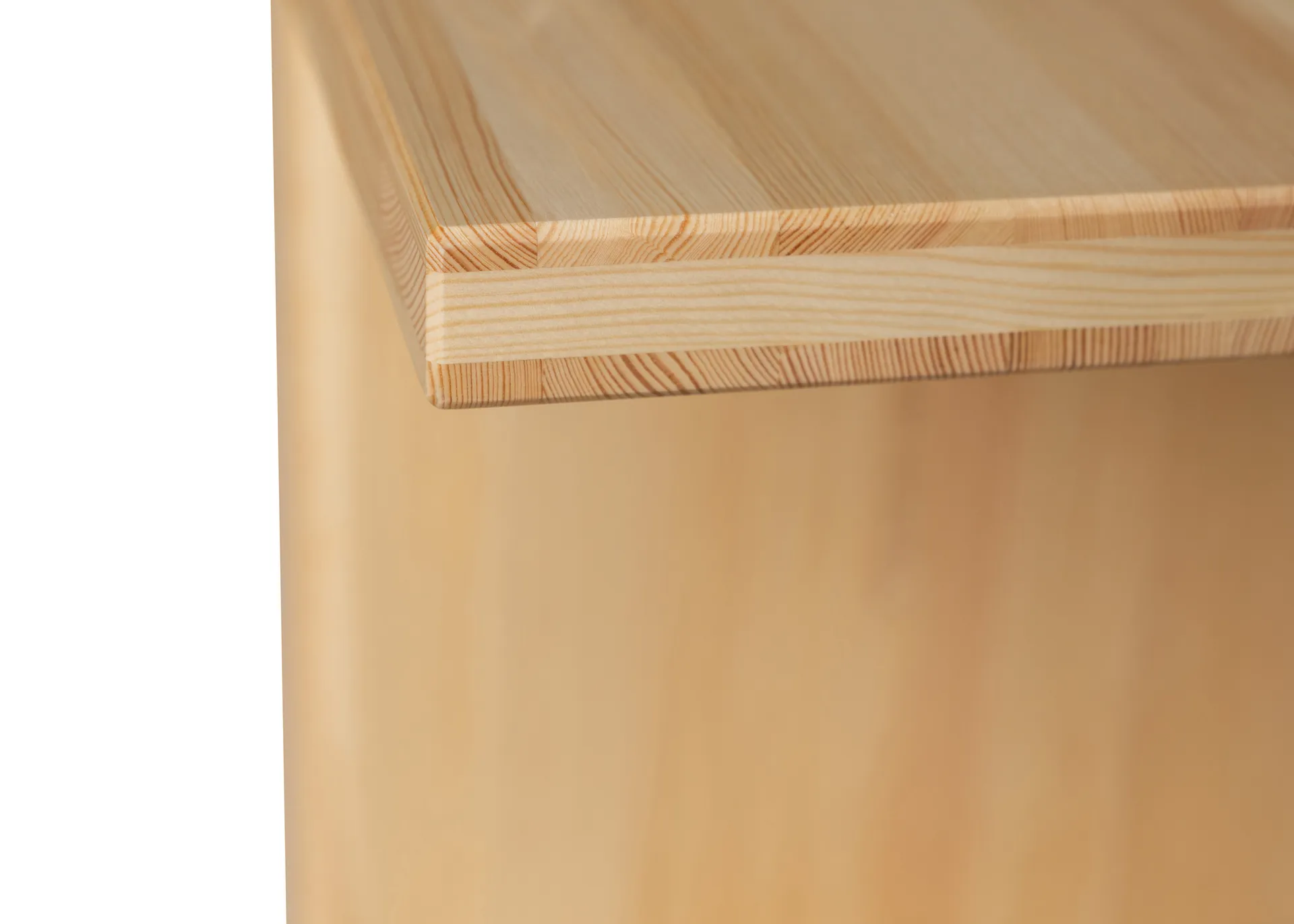 012 Kolmio Bench banco, Pinho encerado a óleo mate, 227x42x45 cm Vaarnii