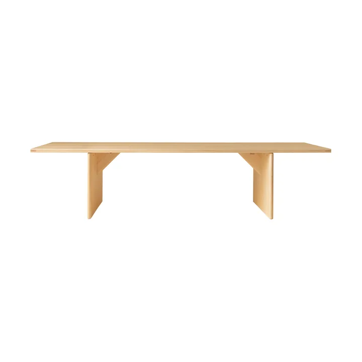 012 Kolmio Dining Table mesa - Pinho oleado mate, 305x99x72 cm - Vaarnii