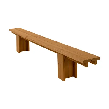 013 Osa Outdoor Bench banco - Madeira de pinho termotratada, 333x37x49 cm - Vaarnii