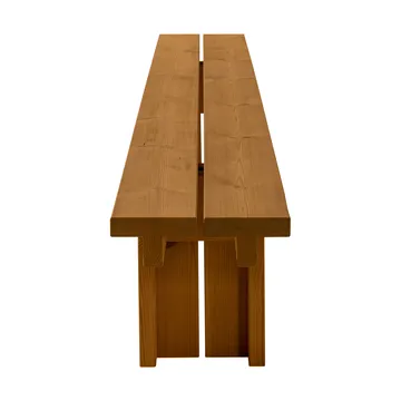013 Osa Outdoor Bench banco - Madeira de pinho termotratada, 333x37x49 cm - Vaarnii