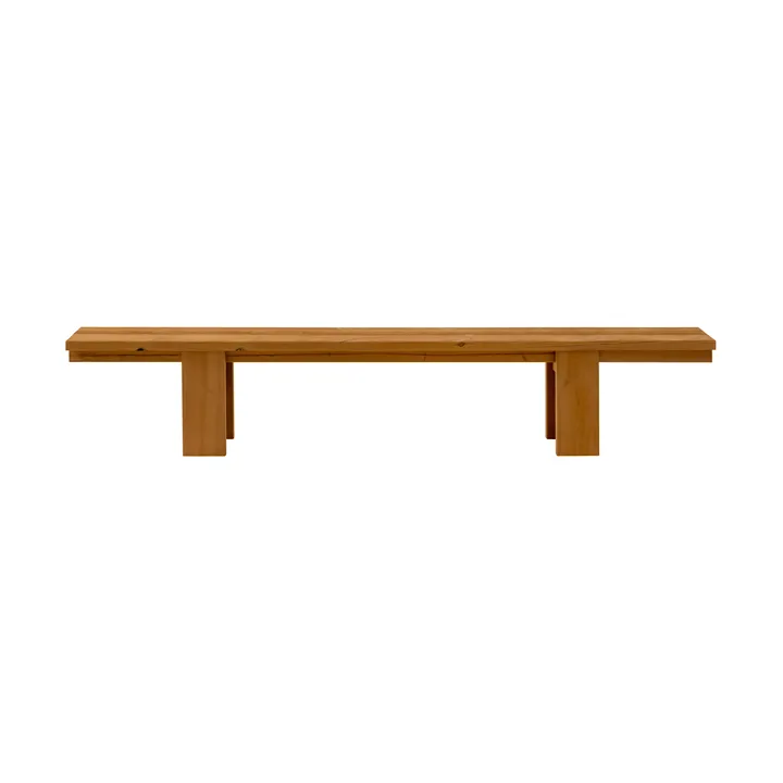 013 Osa Outdoor Bench banco - Pinho termorretificado, 270x37x49 cm - Vaarnii