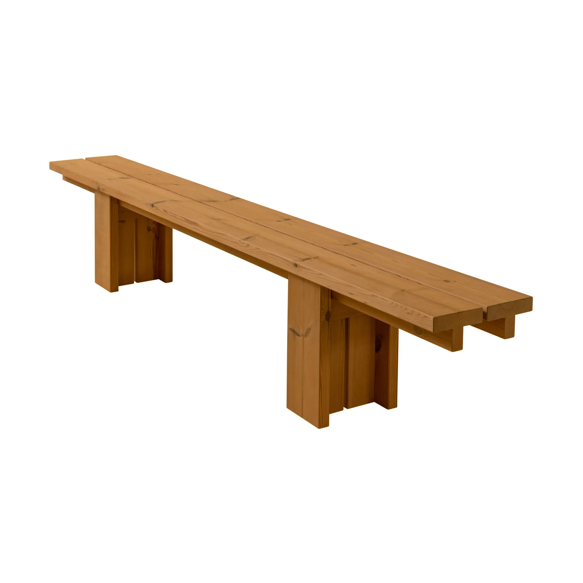 013 Osa Outdoor Bench banco, Pinho termorretificado, 270x37x49 cm Vaarnii