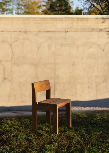 013 Osa Outdoor Dining Chair cadeira - Pinho oleado mate - Vaarnii