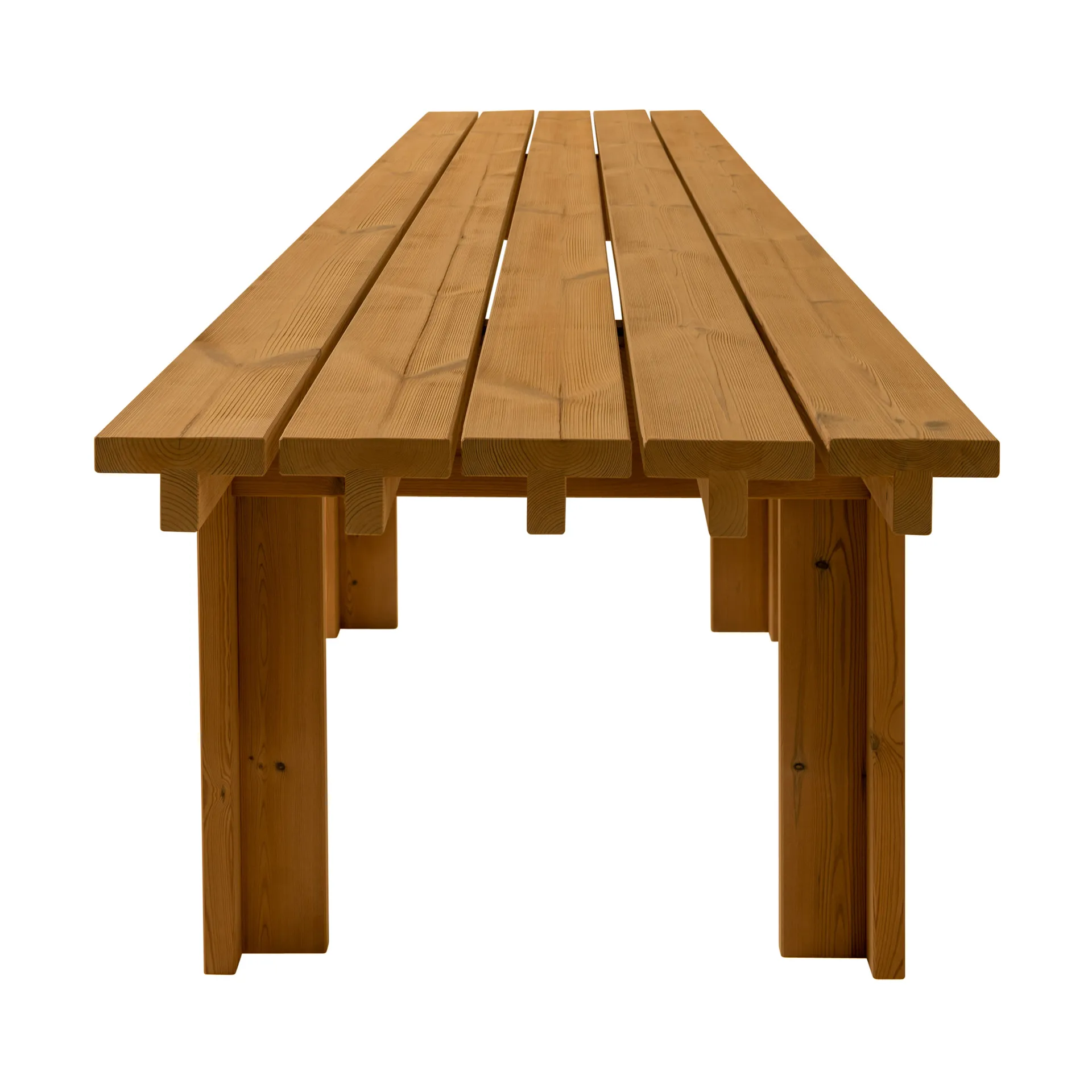 013 Osa Outdoor Table mesa, Pinho termorretificado, 270×94×78 cm Vaarnii