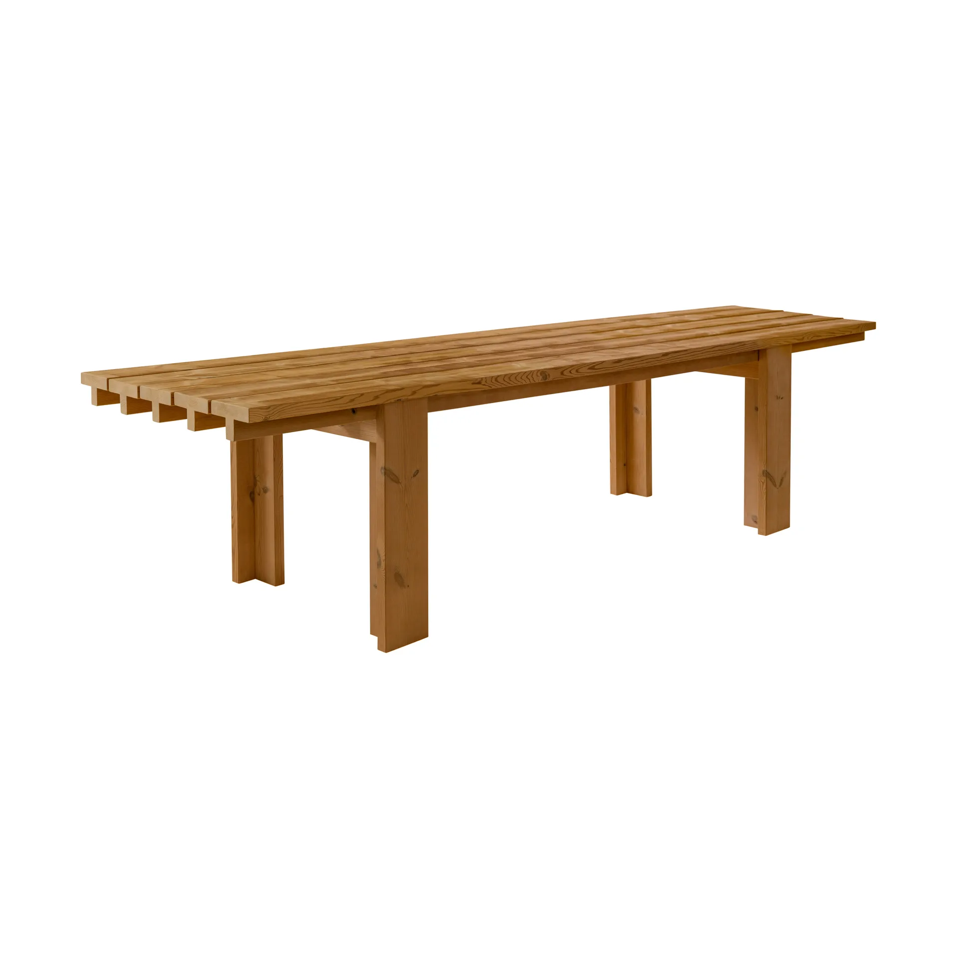 013 Osa Outdoor Table mesa, Pinho termotratado, 333x94x78 cm Vaarnii