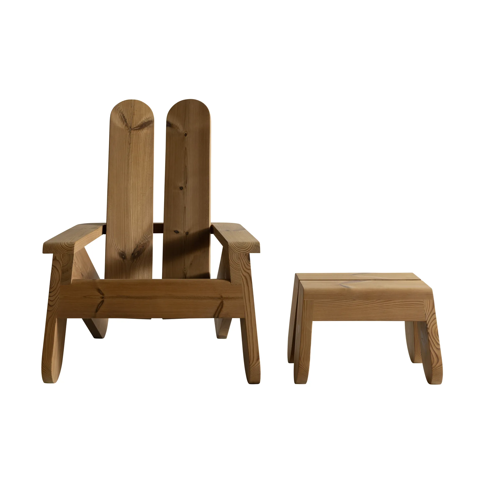 015 Peace Outdoor Foot Stool banco de apoio, Pinho termorretificado Vaarnii