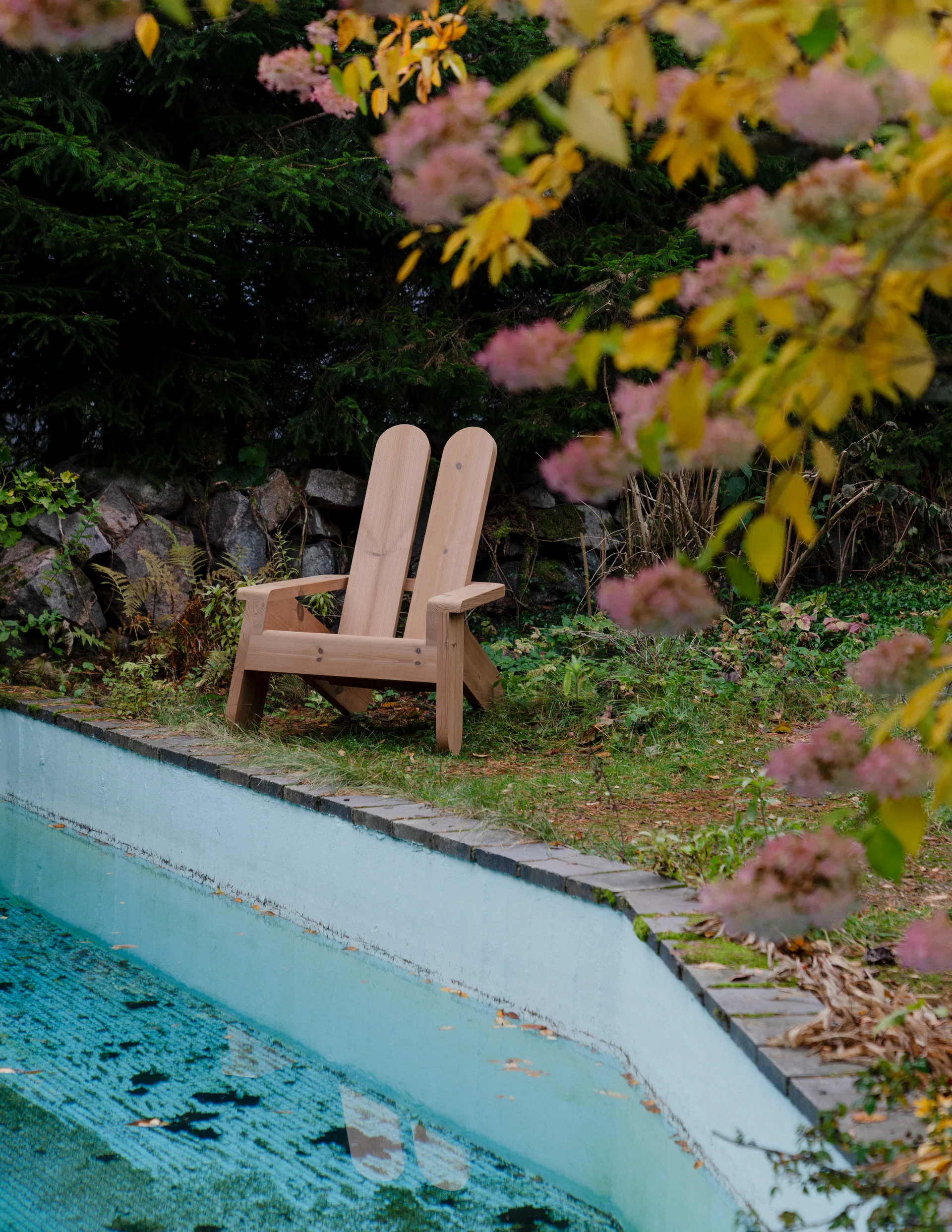 015 Peace Outdoor Lounge Chair poltrona lounge, Pinho termorretificado Vaarnii