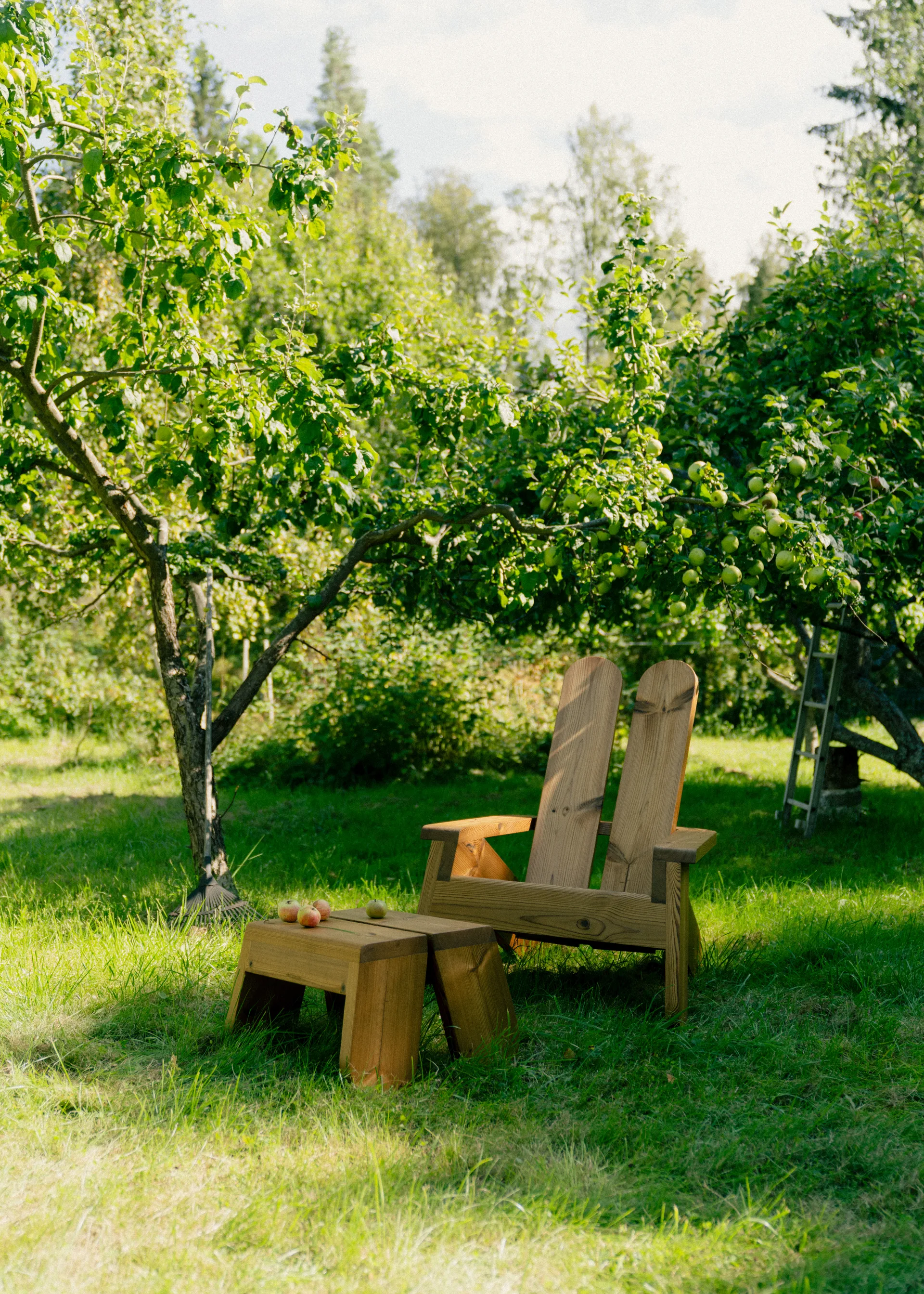 015 Peace Outdoor Lounge Chair poltrona lounge, Pinho termorretificado Vaarnii