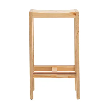 016 Maasto Bar Stool banco de bar - Pinho encerado a óleo mate, 65 cm - Vaarnii