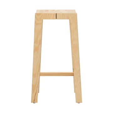 016 Maasto Bar Stool banco de bar - Pinho encerado a óleo mate, 65 cm - Vaarnii