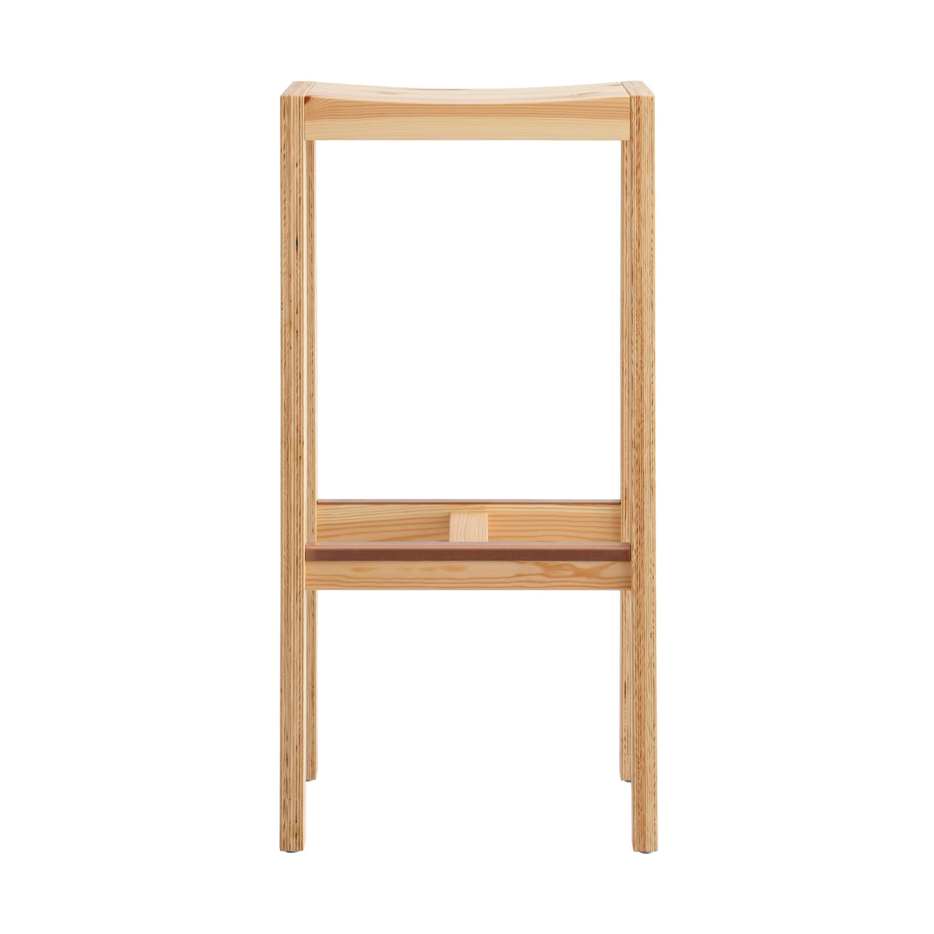 016 Maasto Bar Stool banco de bar, Pinho oleado mate, 75 cm Vaarnii