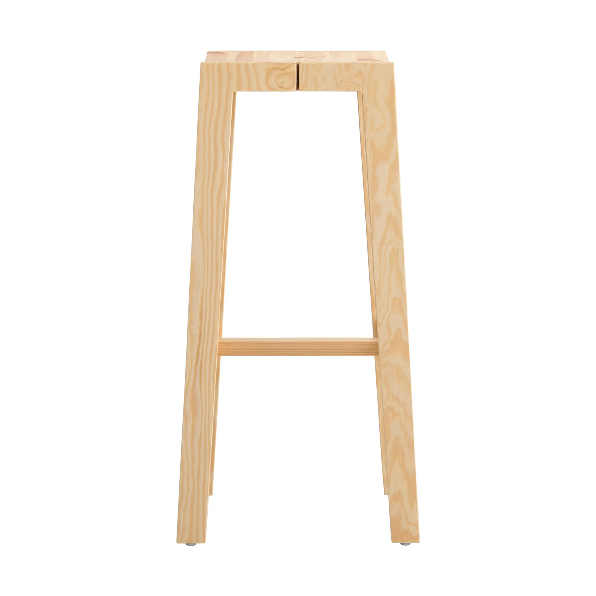 016 Maasto Bar Stool banco de bar, Pinho oleado mate, 75 cm Vaarnii