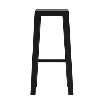 016 Maasto Bar Stool banco de bar - Pinho tingido de preto, 75 cm - Vaarnii