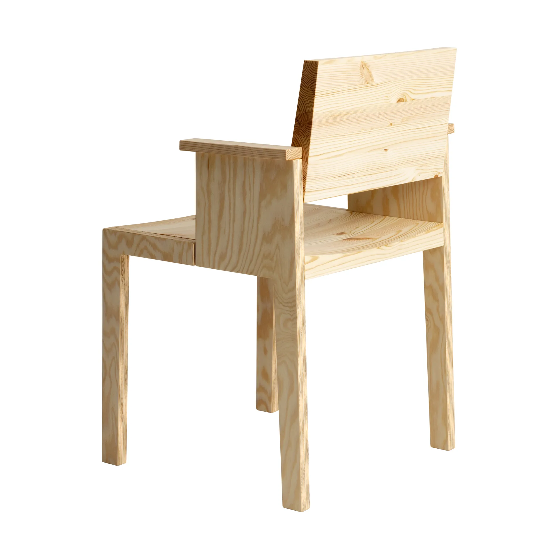 016 Maasto Dining Armchair cadeira de braços, Pinho oleado mate Vaarnii