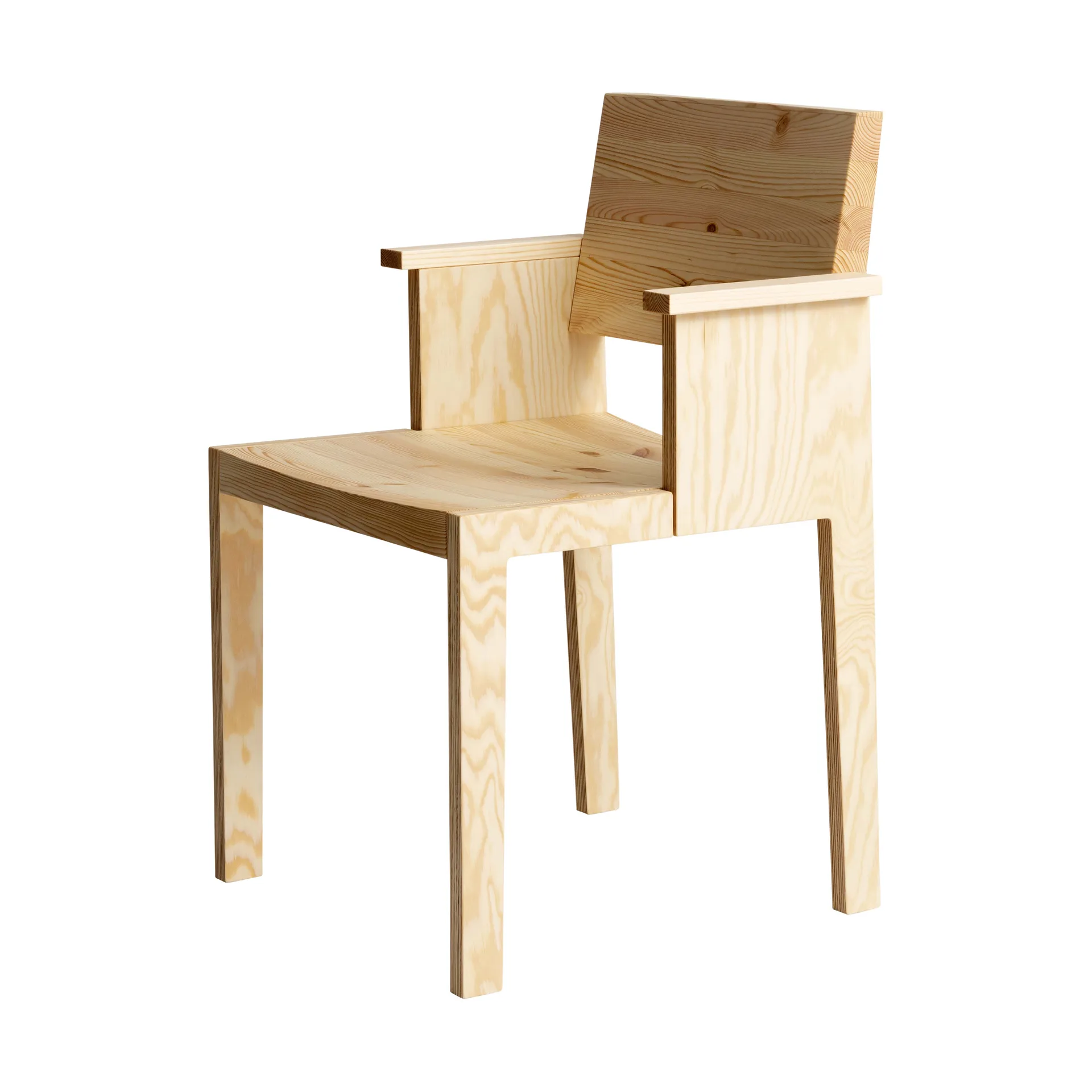 016 Maasto Dining Armchair cadeira de braços, Pinho oleado mate Vaarnii