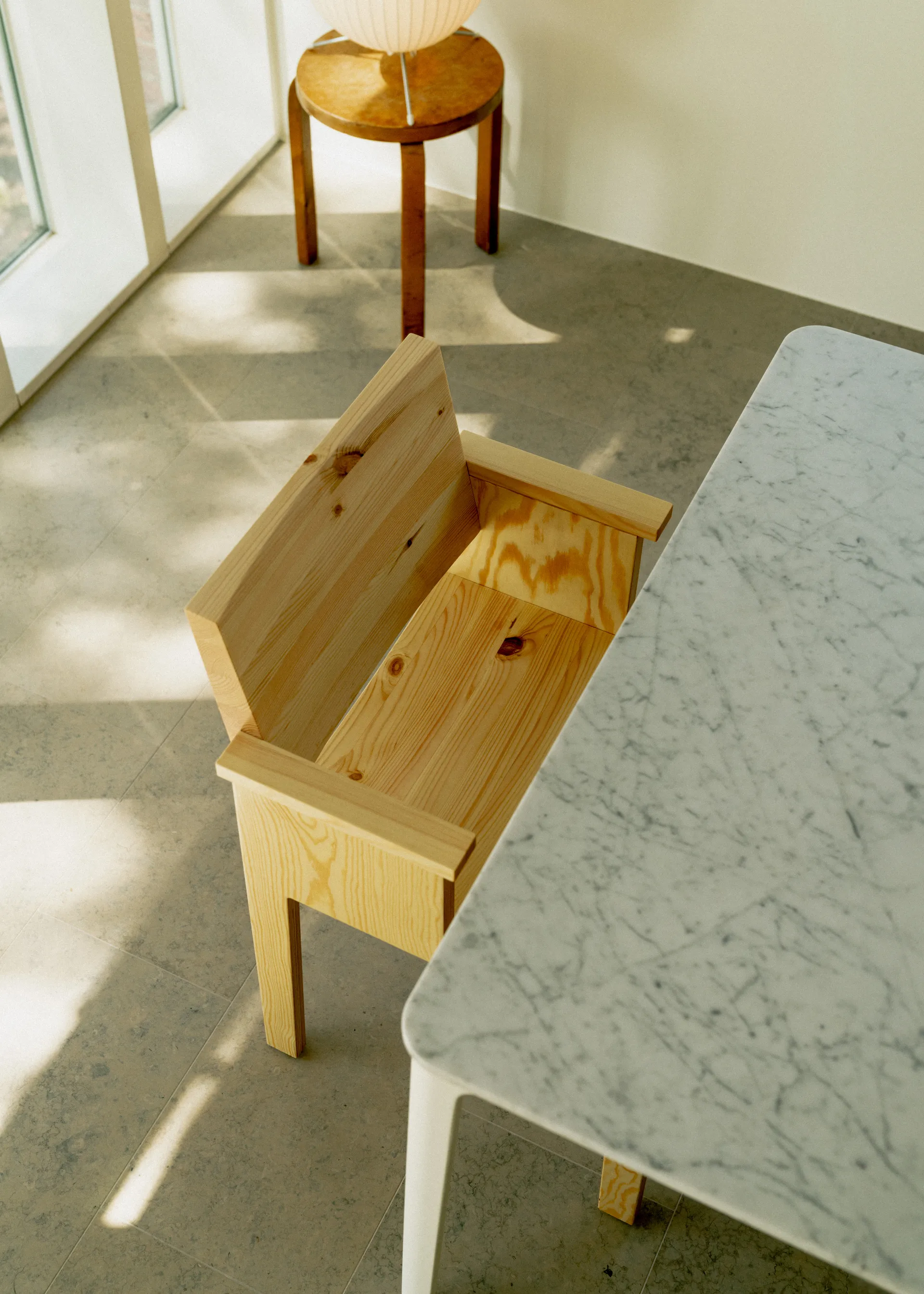 016 Maasto Dining Armchair cadeira de braços, Pinho oleado mate Vaarnii