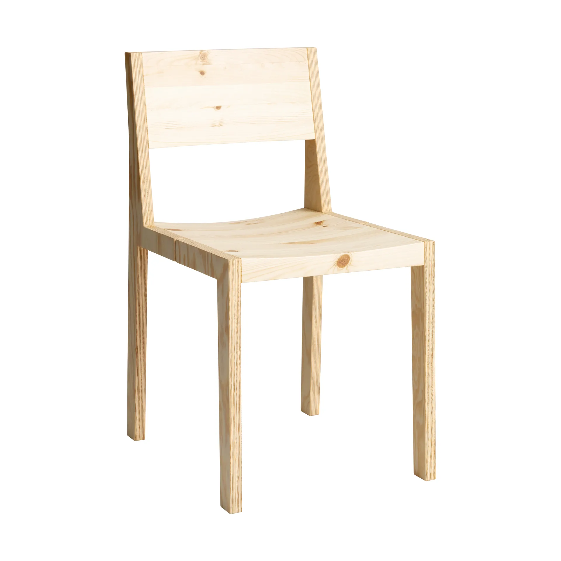 016 Maasto Dining Chair cadeira, Pinho oleado mate Vaarnii