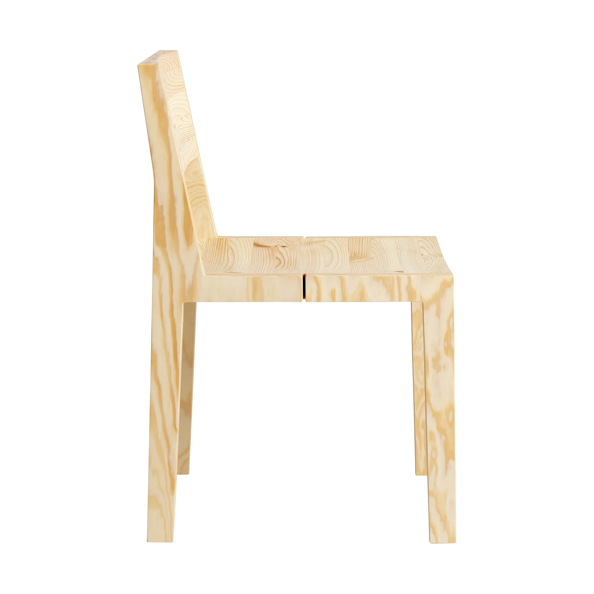 016 Maasto Dining Chair cadeira, Pinho oleado mate Vaarnii